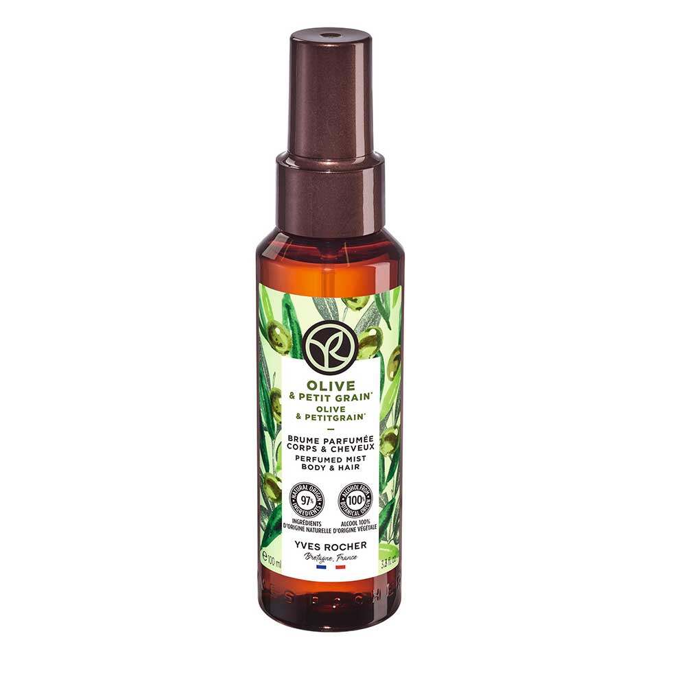Brume parfumée corps & cheveux olive & petit grain