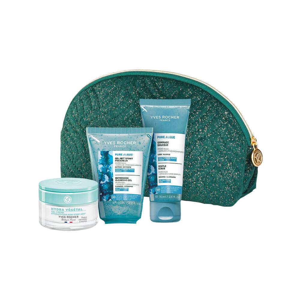 Coffret de soins nettoyants et hydratants (routine)