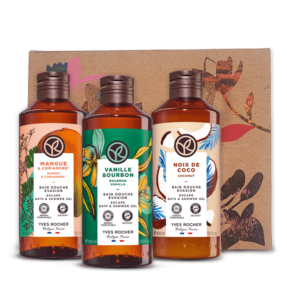 Ensemble 3 bains douche 400 ml