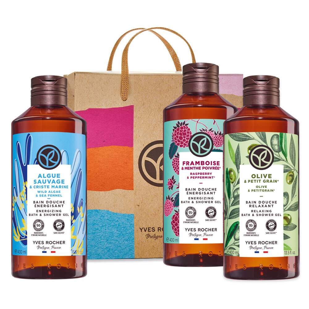 Ensemble 3 bains douche 400 ml