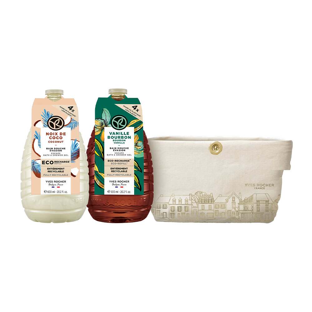 Duo Eco-Refill Bath & Shower Gel - Coconut & Vanilla