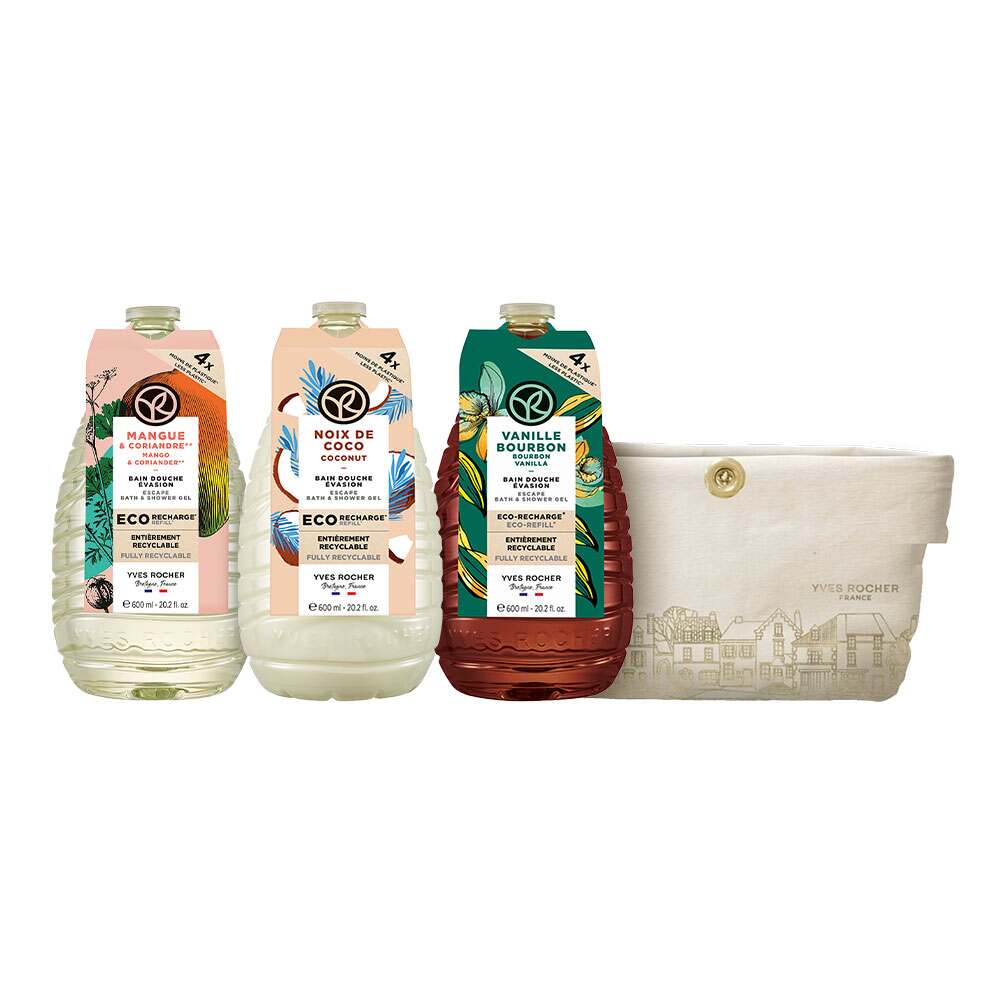 Trio Eco-Refill Bath & Shower Gel - Coconut, Mango & Vanilla