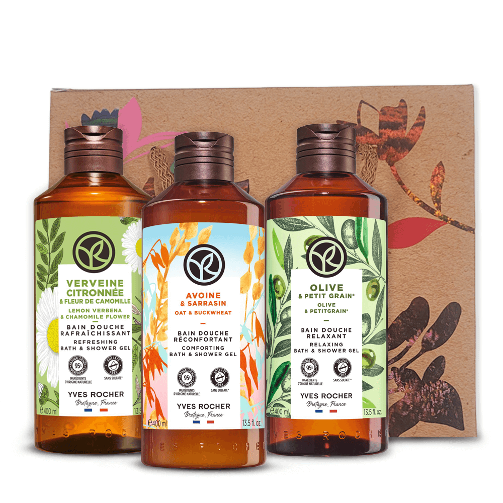 3 Bath And Shower Gel Set 400ml - Comforting Scents