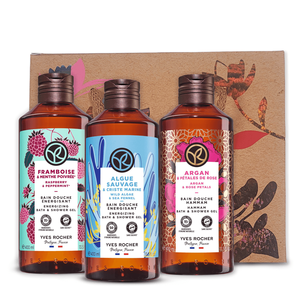 3 Bath And Shower Gel Set 400ml - Refreshing Scents