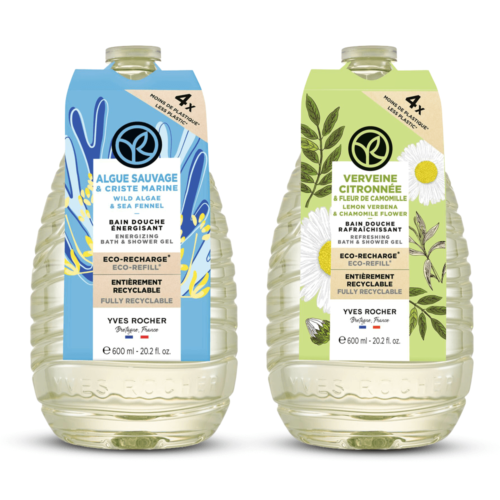 Duo Eco-Refill Bath & Shower Gel - Algae & Verbena