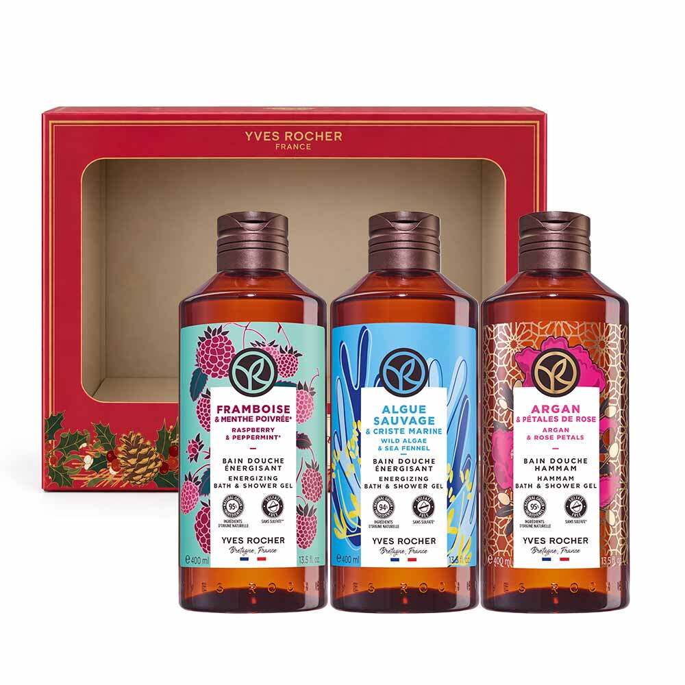 Ensemble Évasion Rafraîchissante - Trio Gels Douche 400 ml