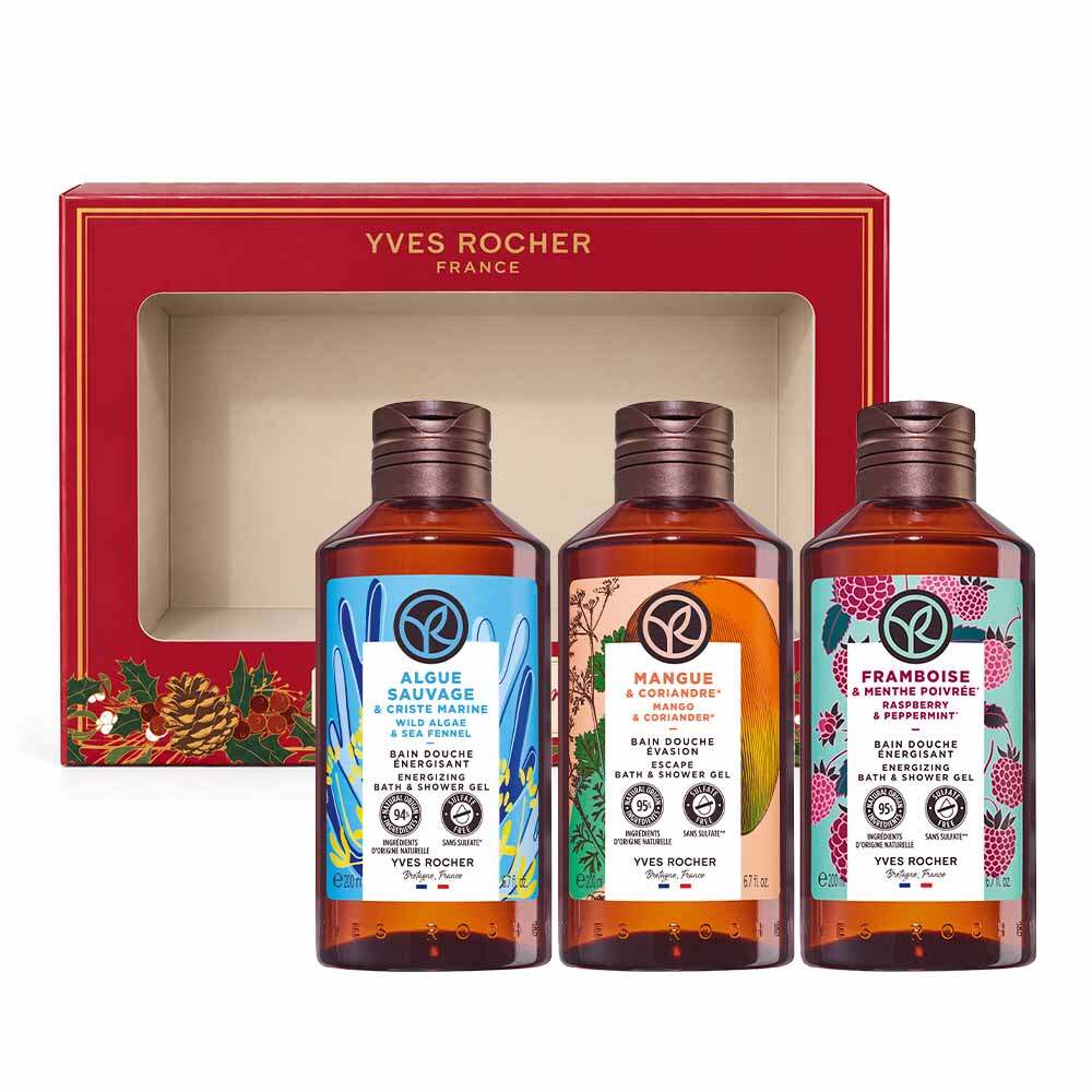 Ensemble Réconfortant Énergisant - Trio Gels Douche 200 ml