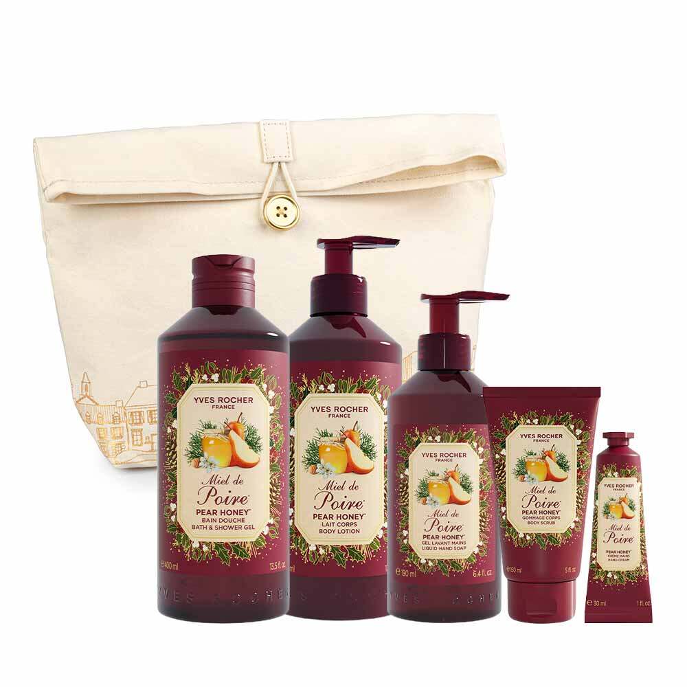 Ensemble Rituel Douche, Corps & Mains - Miel de Poire